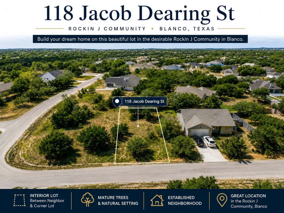 118 Jacob Dearing St, Blanco, TX 78606 - #1