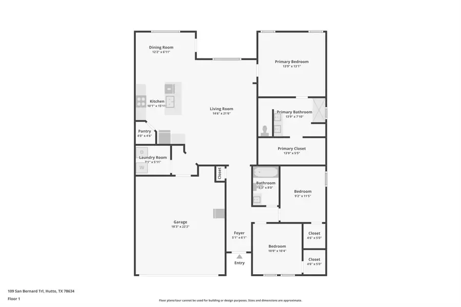 109 San Bernard Trl, Hutto, TX 78634 - Image #3