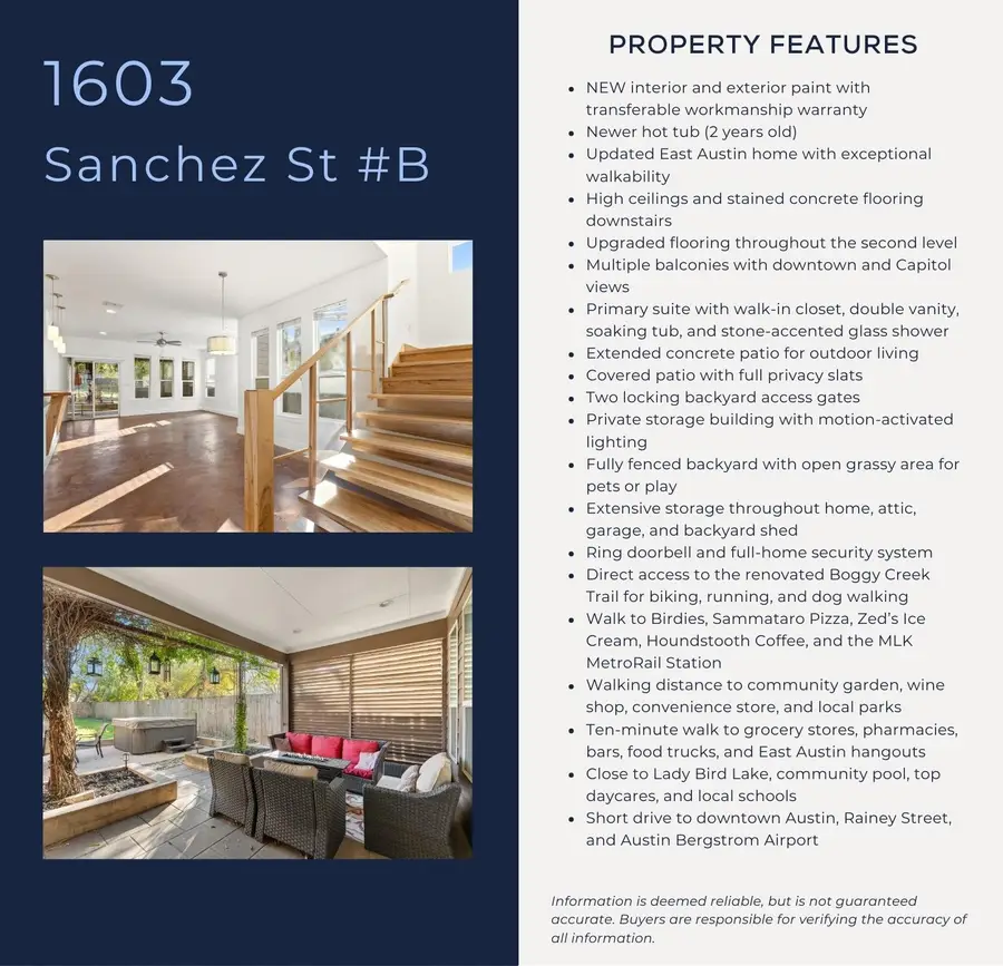1603 Sanchez St #B, Austin, TX 78702 - Image #2