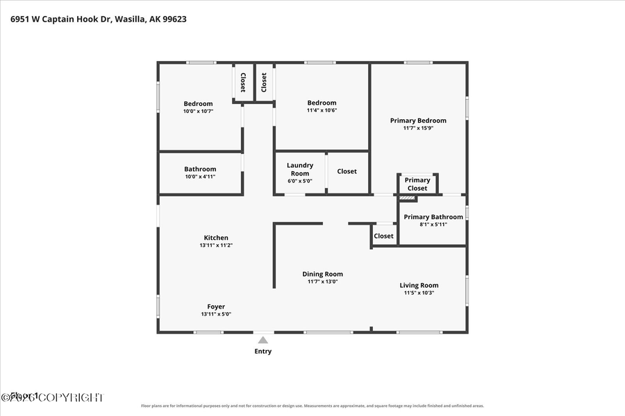6951 W Captain Hook Drive, Wasilla, AK 99623 - #2