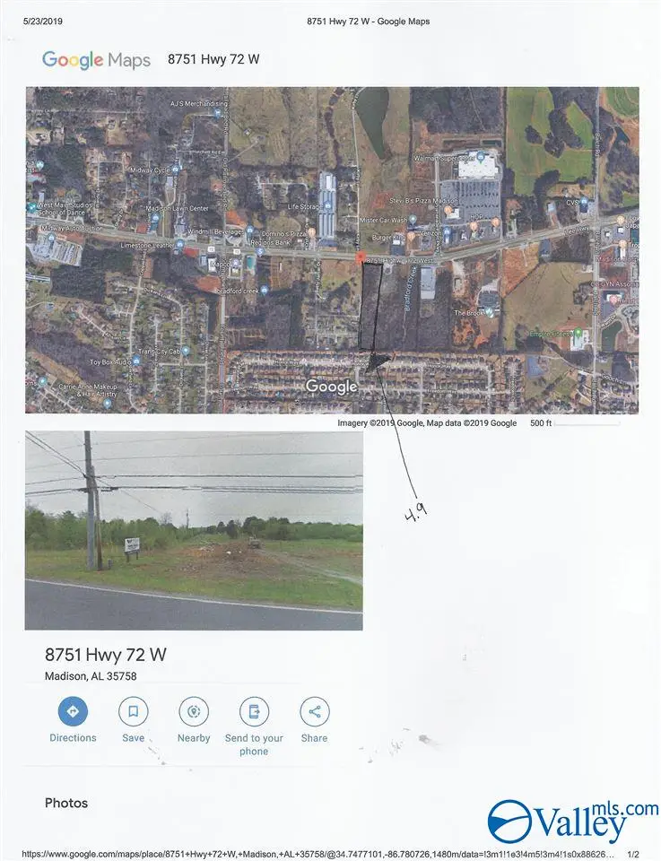4.9 Acres Highway 72 West, Madison, AL 35758 - Image #3