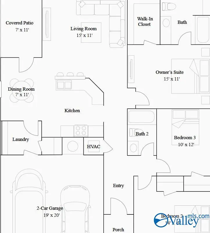 278 Delta Dawn Avenue, Toney, AL 35773 - #2