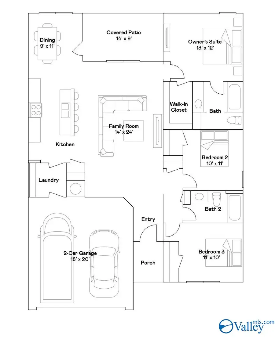 218 Convivial Drive, Meridianville, AL 35759 - #3