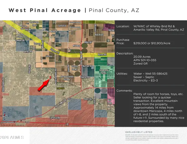 0 W Whirley Bird Road, Unincorporated County, AZ 85139