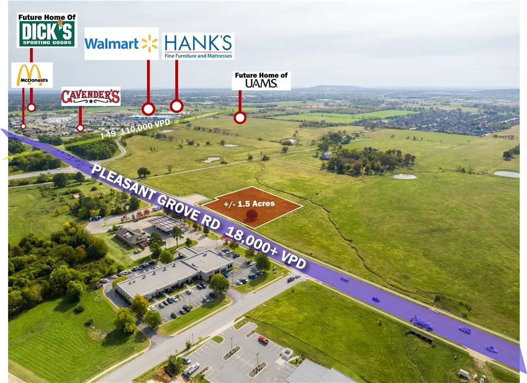 1.5 AC W Pleasant Grove Road #Lot 5, Rogers, AR 72756 - Image #1