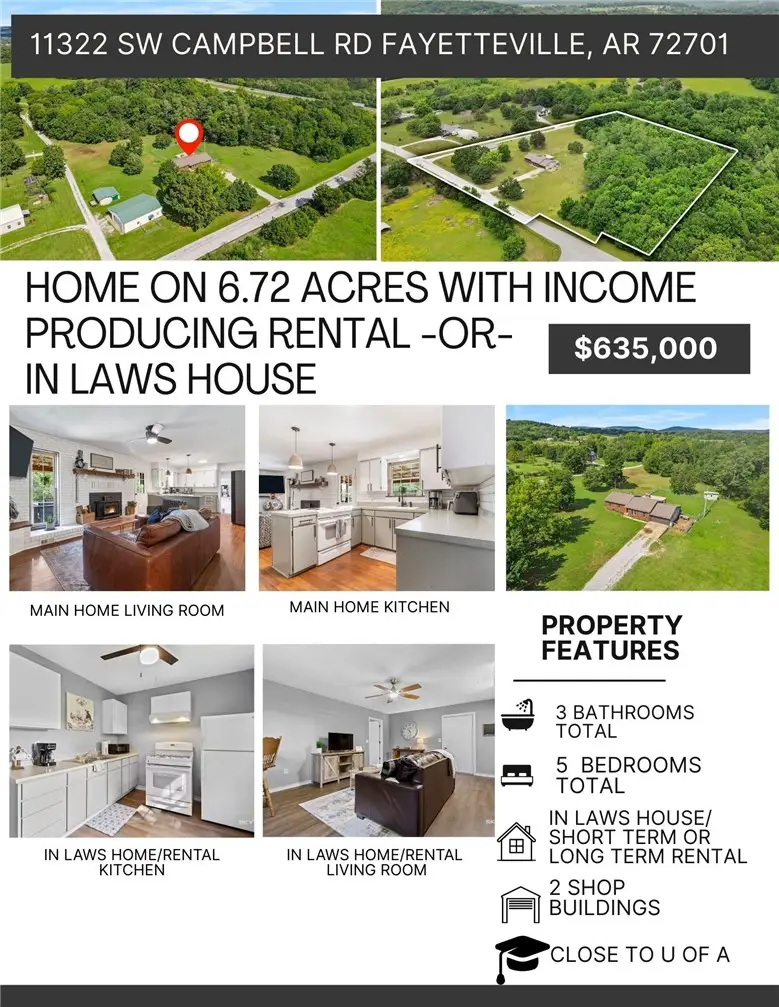 11322 SW Campbell Road, Fayetteville, AR 72701 - #1