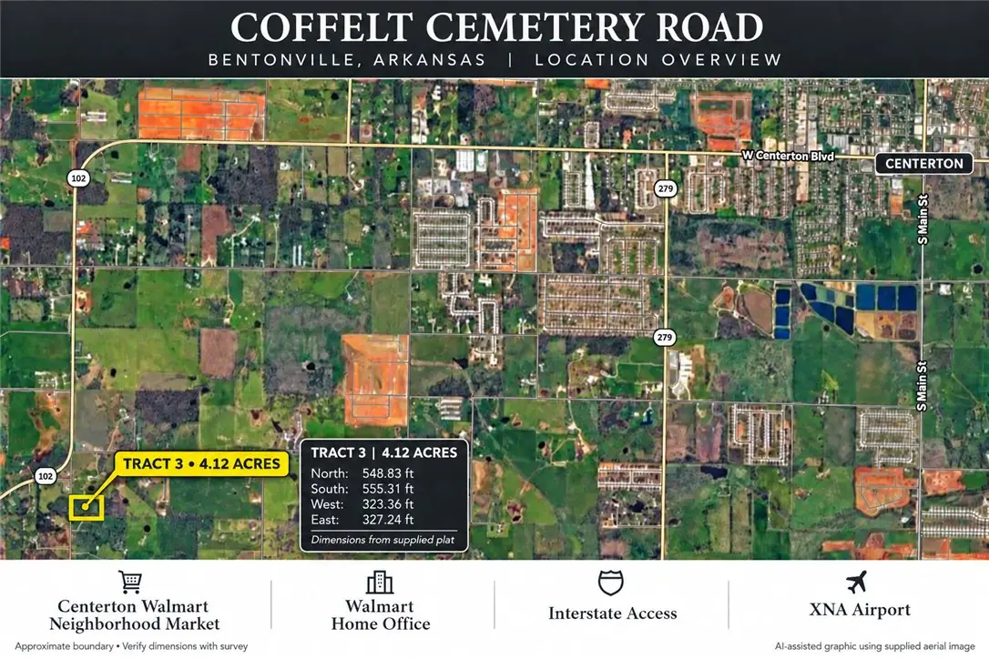 TBD 4.12 AC N Coffelt Cemetery Road, Bentonville, AR 72713 - #1