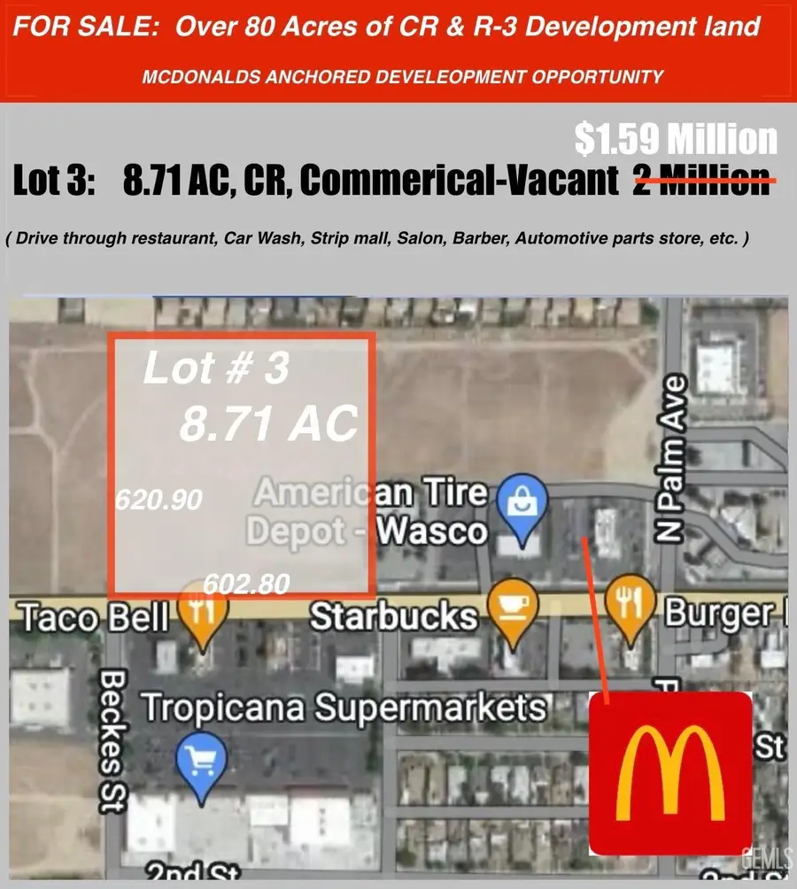 0 N PALM AVENUE, Wasco, CA 93280 - #3