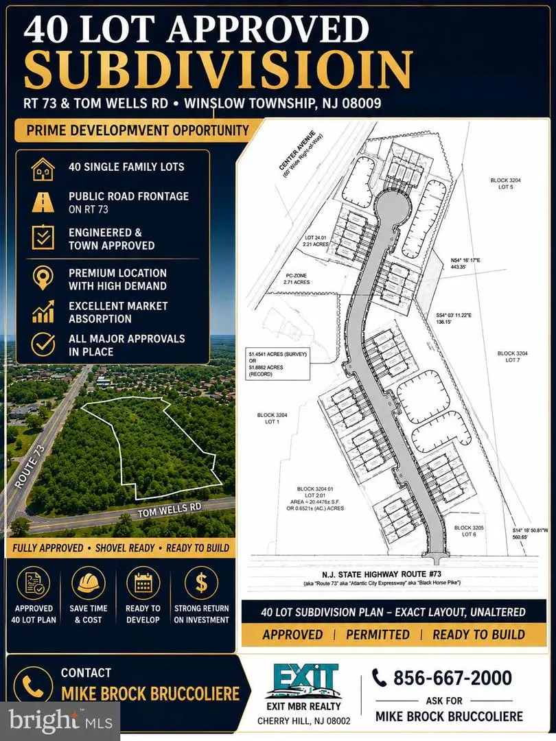 Block 3204 Lots 2&4 Rt 73 And Tom Wells Rd E, Berlin, NJ 08009 - #1