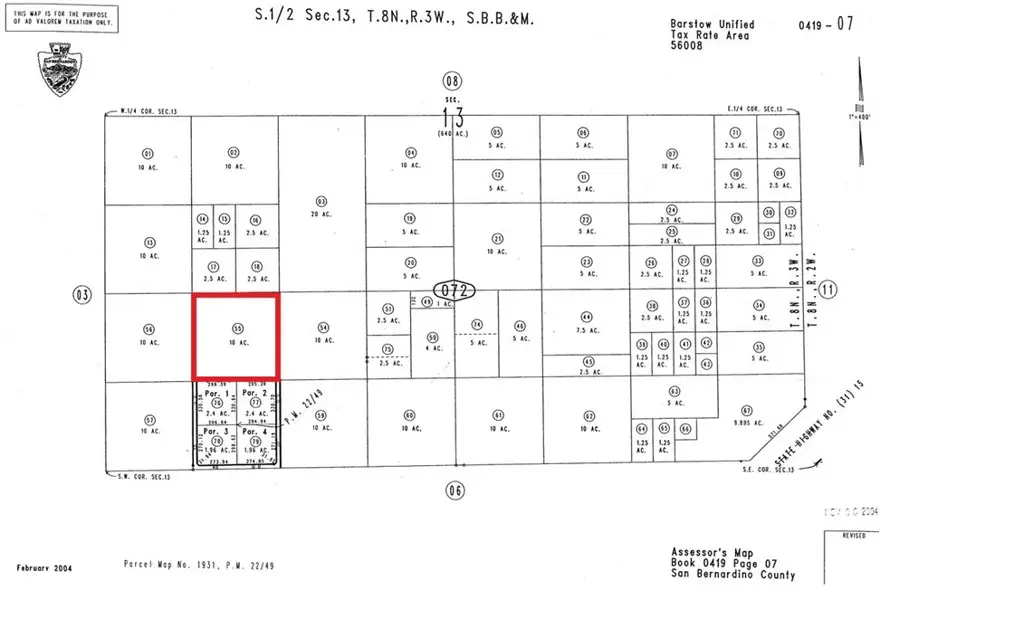 0 Near Hodge Road, Barstow, CA 92311 - Image #1