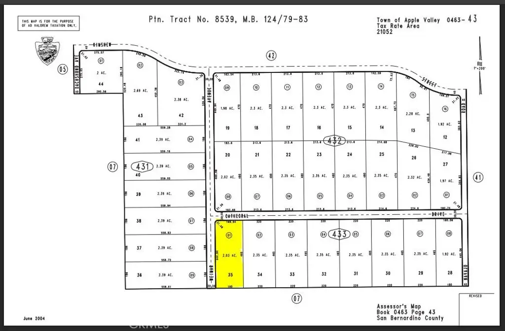 0 Cathedral Parcel #0463-433-01 Drive, Apple Valley, CA 92308 - Image #1