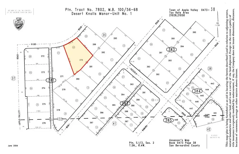 0 Viho Road, Apple Valley, CA 92307 - Image #1