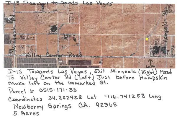 33 Valley Center, Newberry Springs, CA 92365