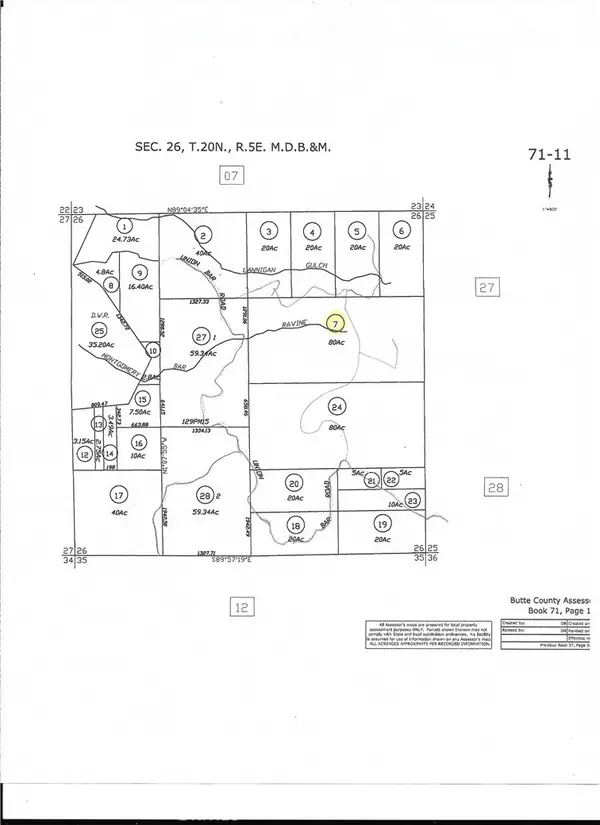 0 Union Bar Road, Feather Falls, CA 95966