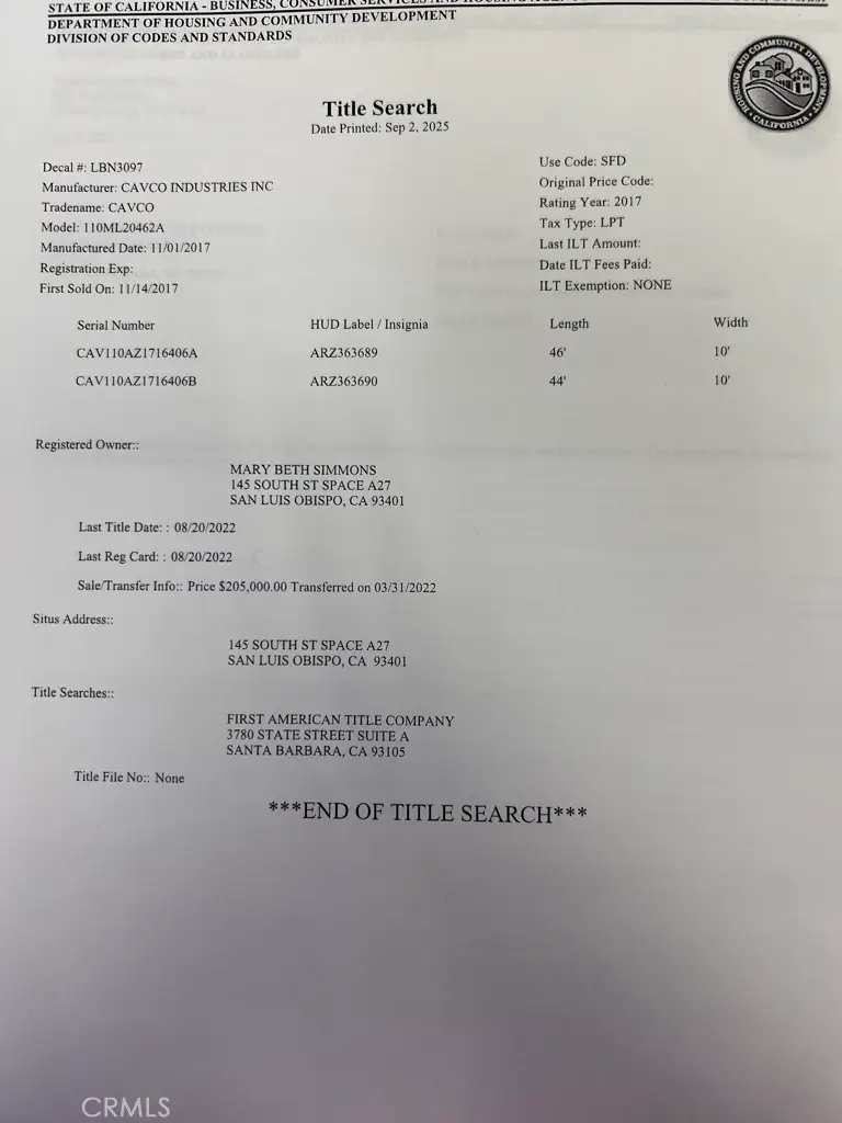 145 South Street #A27, San Luis Obispo, CA 93401 - #2