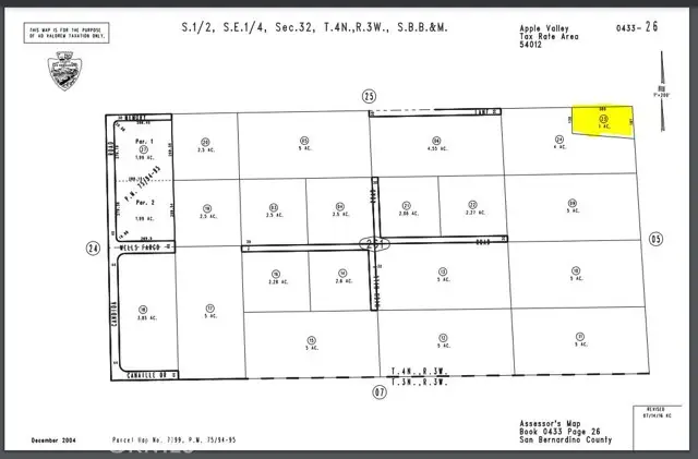 0 Memory Parcel #0433-261-23 Lane, Apple Valley, CA 92308 - Image #1