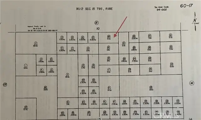0 N1/2 OF NW1/4 OF NW1/4 OF NE1/4 SEC 15 T9S R18E 5A, Winterhaven, CA 92283 - #1