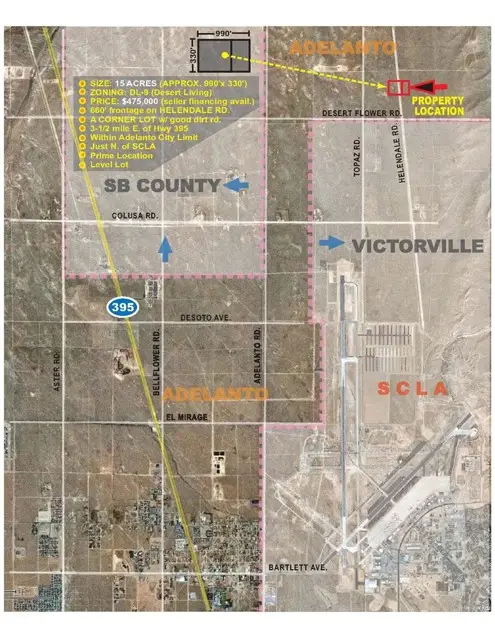 0 Helendale Rd. & Torosa-10 ac Avenue, Adelanto, CA 92301 - #1