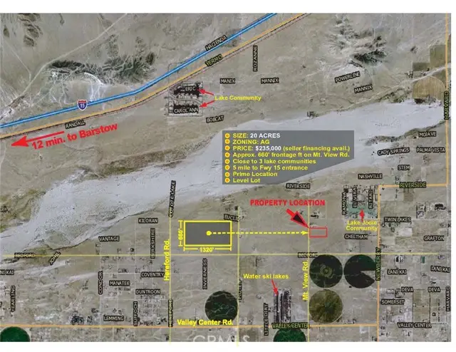 0 Twin Lakes Dr. & Mountain View Rd., Newberry Springs, CA 92365 - #1