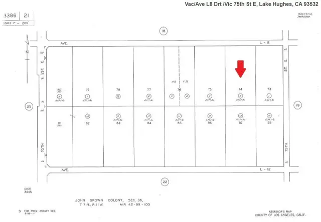 0 Vac/Ave L8 Drt/Vic 75th St E, Lake Hughes, CA 93532 - #2