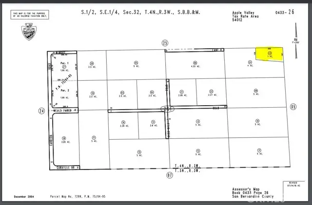 0 Memory Parcel #0433-261-23 Lane, Apple Valley, CA 92308 - Image #1