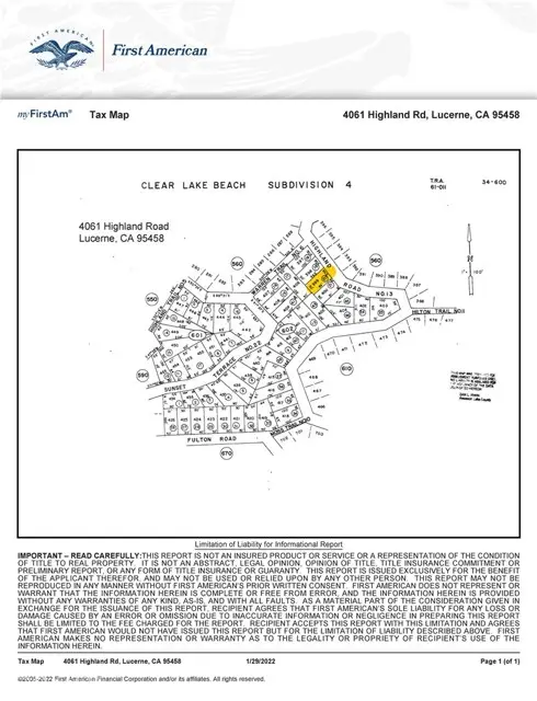 4061 Highland Road, Lucerne, CA 95458 - Image #1