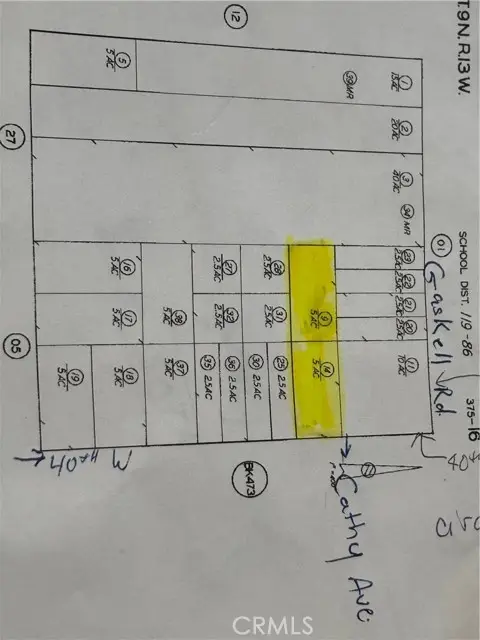 0 40th St West And Cathy Ave, Rosamond, CA 93560 - Image #1