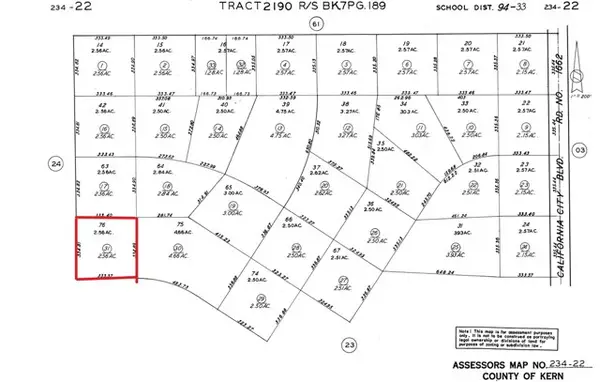 0 Dana Drive And Arguello Street, California City, CA 93501