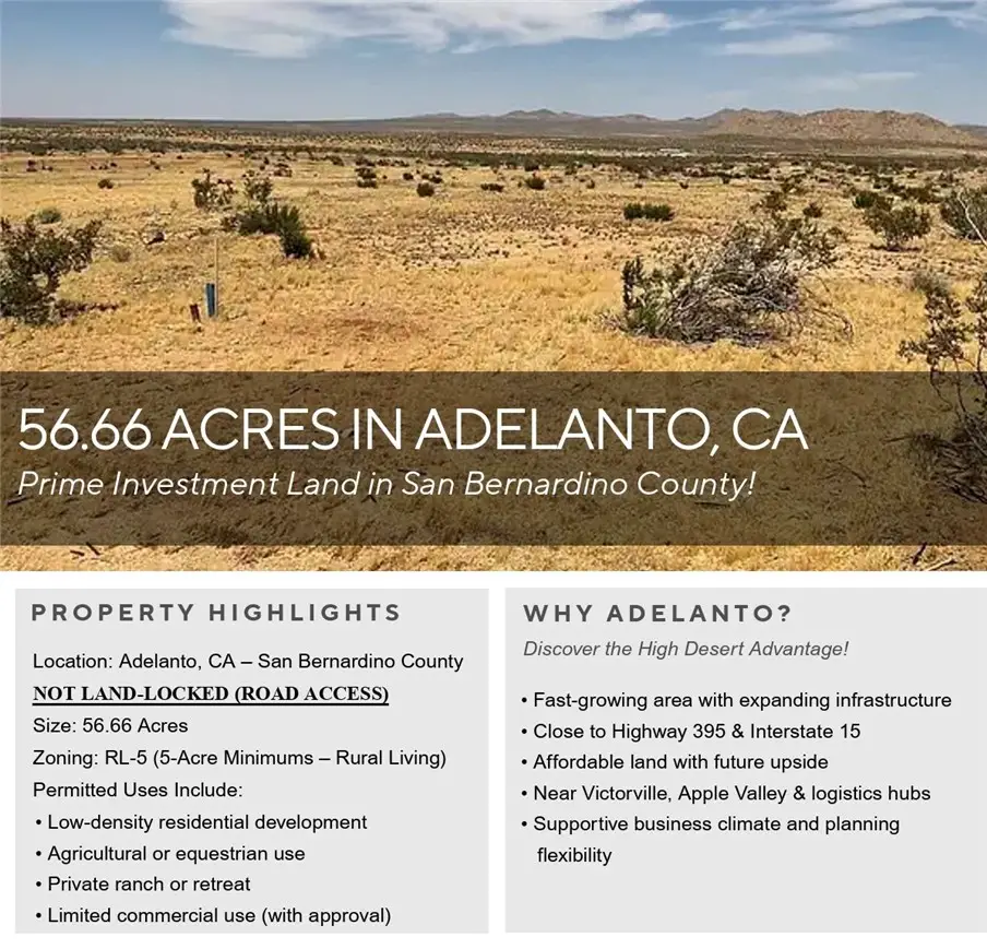 0 Desert Flower Rd #36, Adelanto, CA 92301 - Image #1
