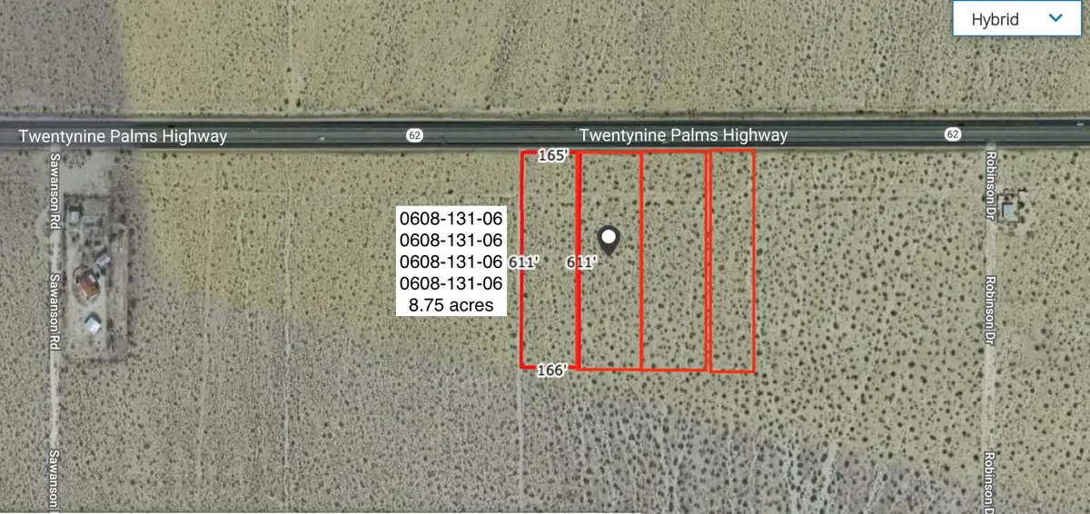 8.75 Acres Hwy 62 East Of Sawanson Road, Joshua Tree, CA 92252 - #1