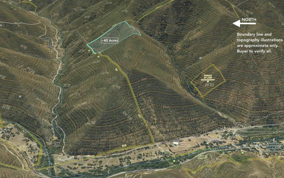40 Acres Cline Gulch Road, French Gulch, CA 96033 - #1