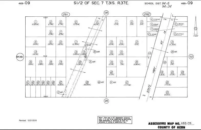 0 Ptn Se1/4 Sec 07 T 31 R37, Mojave, CA 93501 - #1