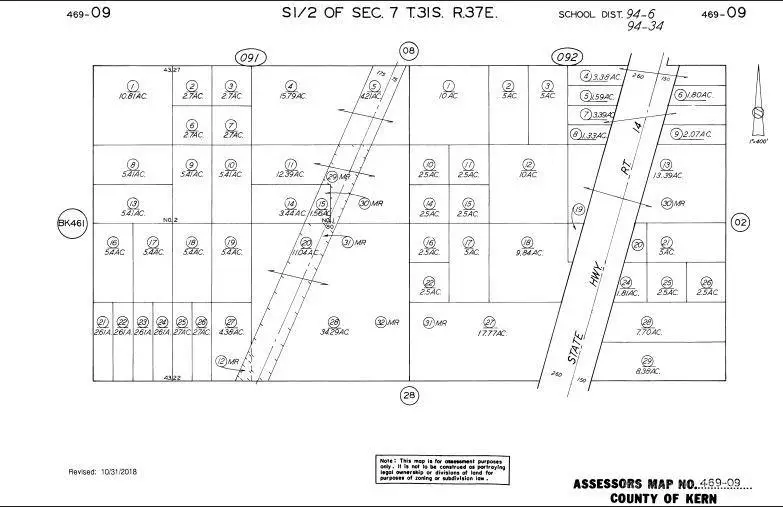 0 Ptn Sw 1/4 Sec 7 T 31 Rng 37, Mojave, CA 93501 - #1