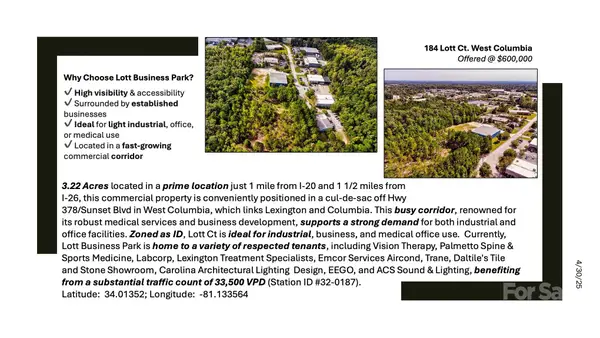 184 Lott Court, West Columbia, SC 29169