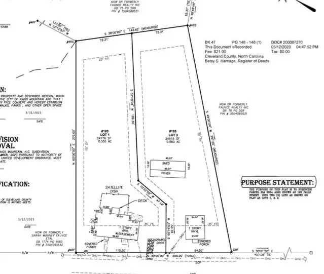 105 Falls Street #Lot 2, Kings Mountain, NC 28086 - #1