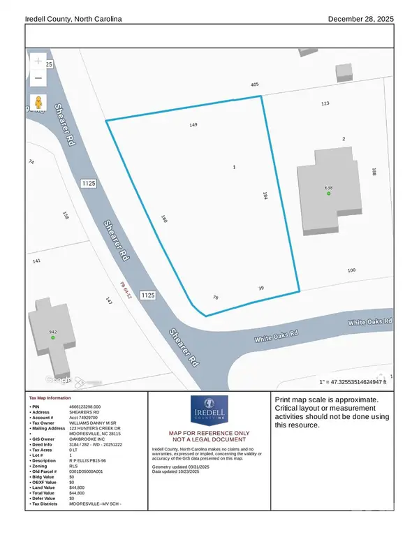 0 White Oaks Road #1, Mooresville, NC 28115