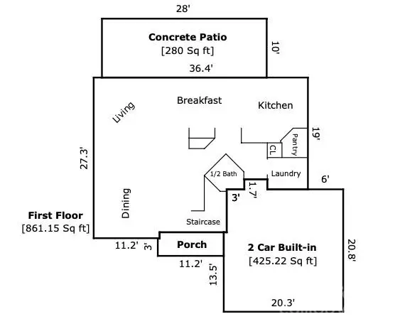 6408 Fillian Lane, Charlotte, NC 28269 - #2