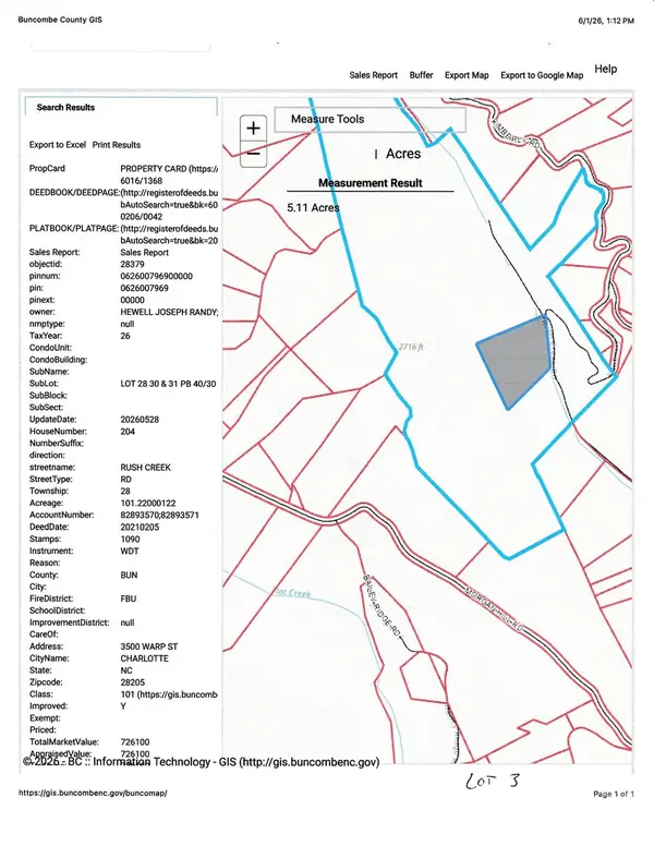 TBD Lot 3 Rush Creek Road, Black Mountain, NC 28711