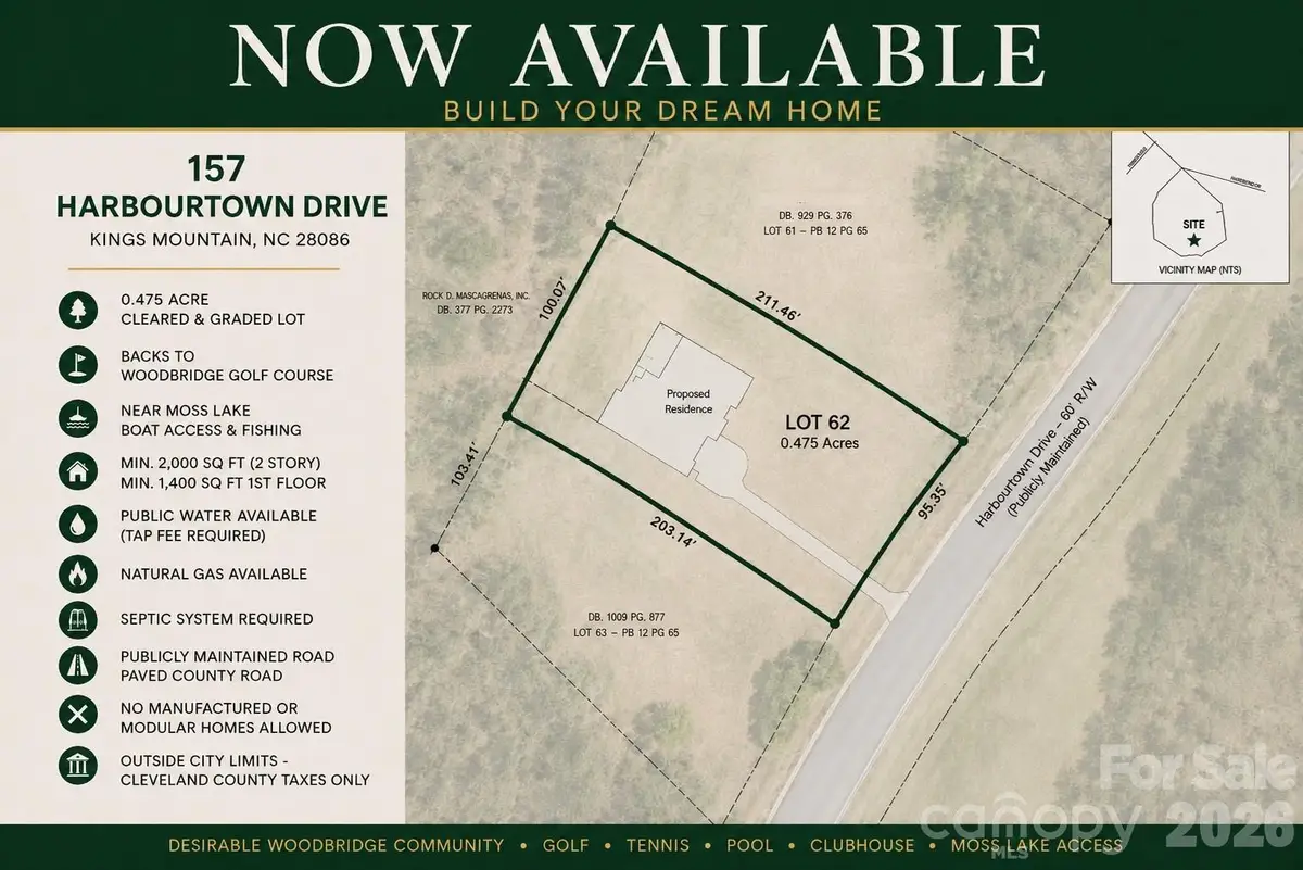 157 Harbourtown Drive, Kings Mountain, NC 28086 - #1
