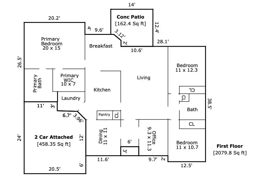 12015 Hampton Place Drive, Charlotte, NC 28269 - #2
