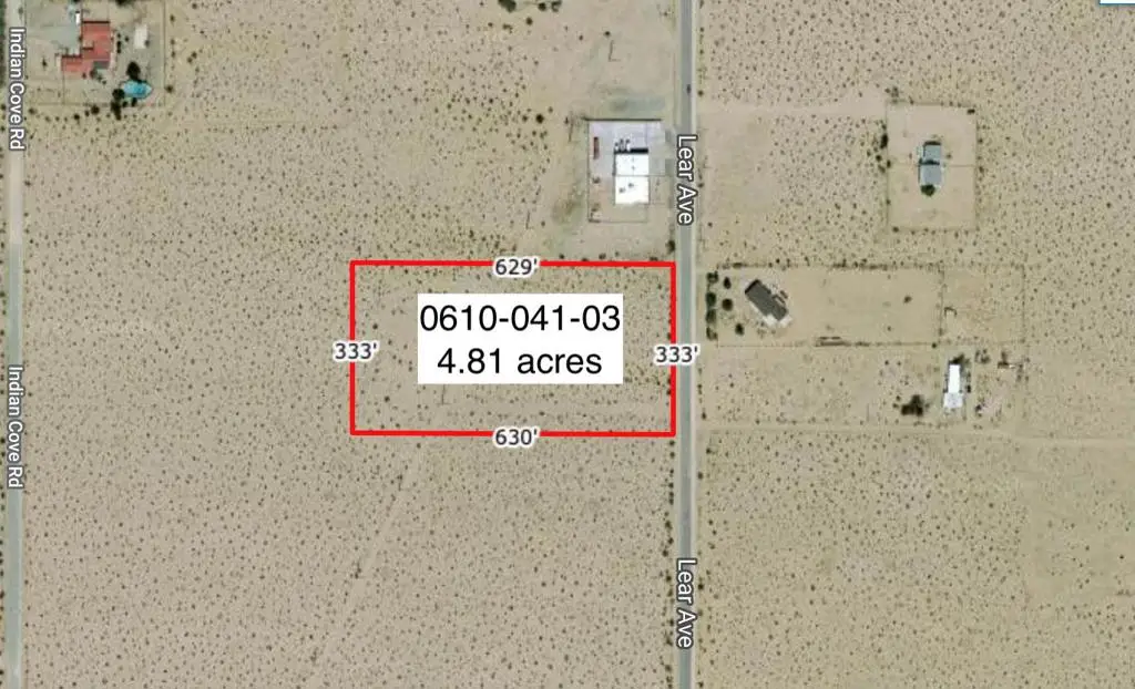4 .81 Acres On Lear Near Indian Trail, Twentynine Palms Yucca Valley, CA 92277 - #1