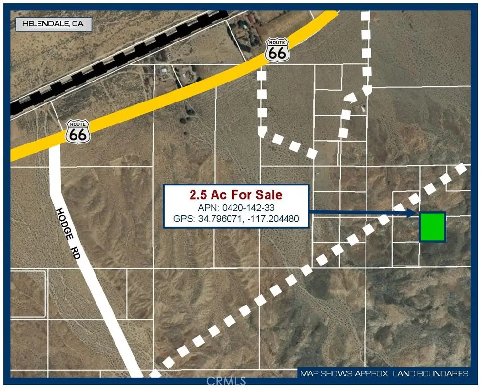 0 2.5 Ac Near Hodge Rd, Barstow, CA 92311 - #1