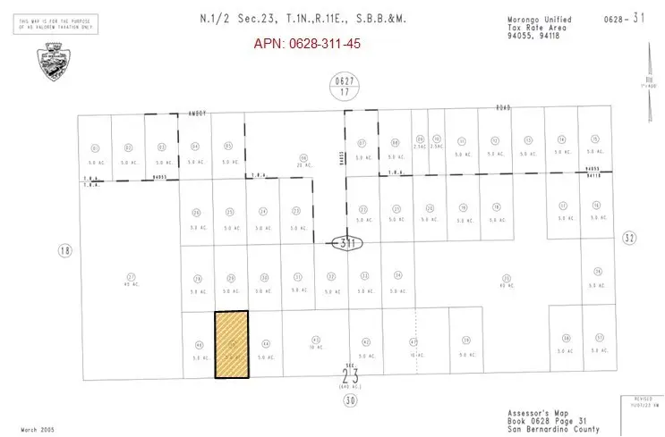 5 AC Near Kelly Road, Twentynine Palms Yucca Valley, CA 92277 - Image #1