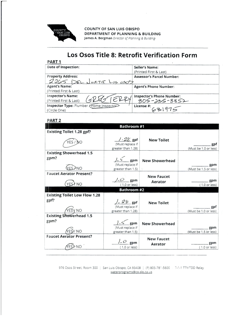 2265 Del Norte, Los Osos, CA 93402 - #2