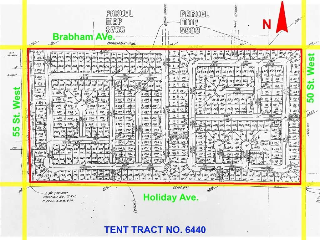 50 W To 55 Street West On Holiday Avenue, Rosamond, CA 93560 - #1