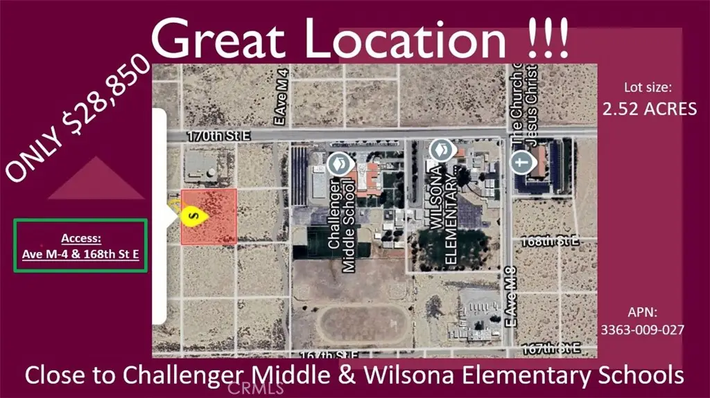 0 Vac/168th St E Drt /vic Avenue, Lancaster, CA 93535 - Image #1