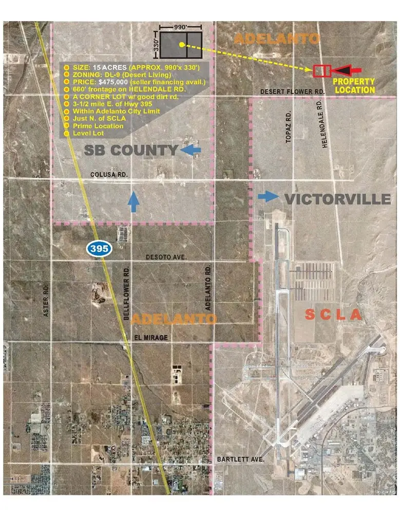 0 Helendale Rd. & Torosa-5 Ac Avenue, Adelanto, CA 92301 - Image #1