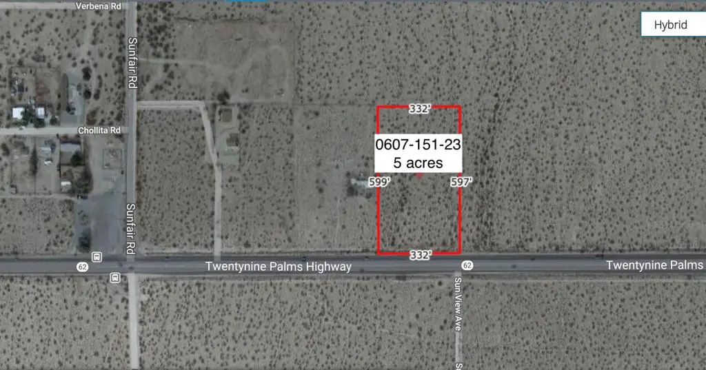 5 Acres On Hwy 62 Near Sunfair Road, Joshua Tree, CA 92252 - Image #1