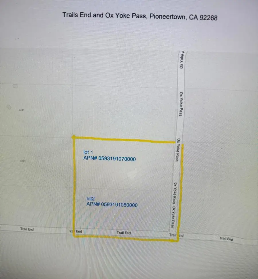 0 Trails End Ox Yoke Pass, Pioneertown, CA 92268 - Image #2