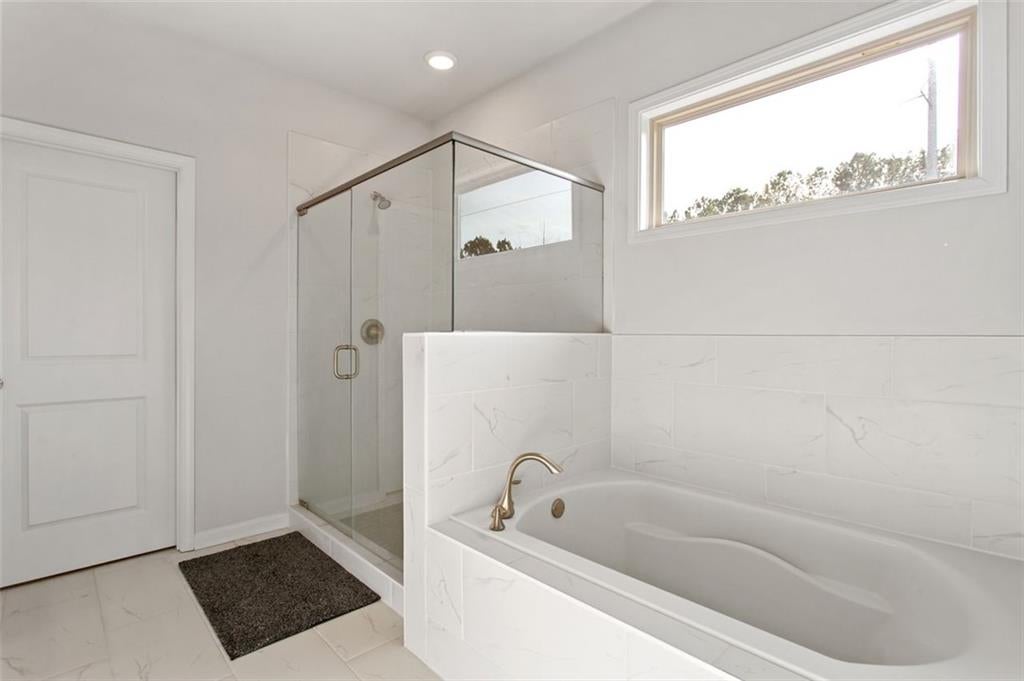 Gray Bathroom - Contemporary - bathroom - Carla Lane Interiors